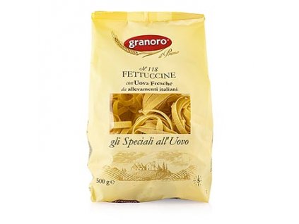 Granoro Fettuccine mit Ei, breite Bandnudel-Nester, No.118, 500 g