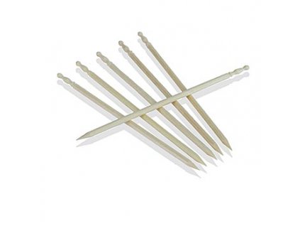 Holz-Spieße - Party Picker, klein, geschnitztes Griffstück, 7,5cm, No.8, 1000 St