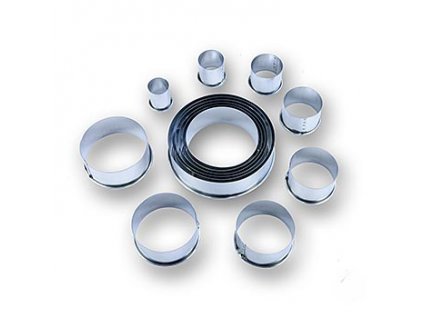Blechausstecher Set, rund, glatt, 14-teilig, ř 2,2 -12cm, 3cm hoch, Set