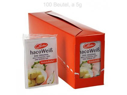 Haco Weiß, Kartoffel, Früchte und Gemüse Bleichmittel - "Knödelhilfe", 100 x 5 g