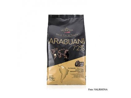 Araguani - "Grand Cru", dunkle Couverture als Callets, 72% Kakao aus Venezuela, 3 kg