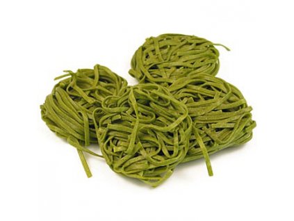 Frische Tagliarini mit Spinat, grün, Bandnudel, 3mm, von Sassella, 500 g