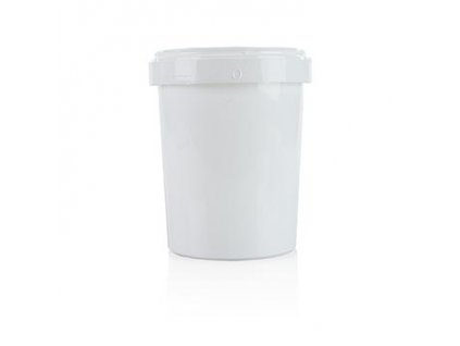 Kunststoffdose mit Deckel, weiß, 1 Liter, St