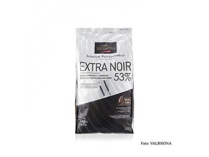 Extra Noir, dunkle Couverture als Callets, 53% Kakao, 3 kg