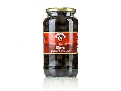 Schwarze Oliven, ohne Kern, 460 g