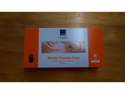 Rukavice nitrilové nepudrované M černé 1 x 100 ks