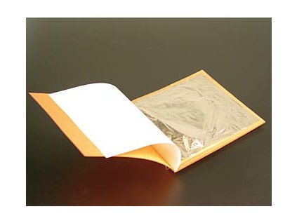 Silber - Blattsilber Heftchen, 80 x 80 mm, E 174, 25 Blatt