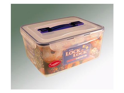 Frischebox Lock & Lock, 6,5 l, rechteckig 294x230x138 mm, mit Griff&Ablaufgitter, St