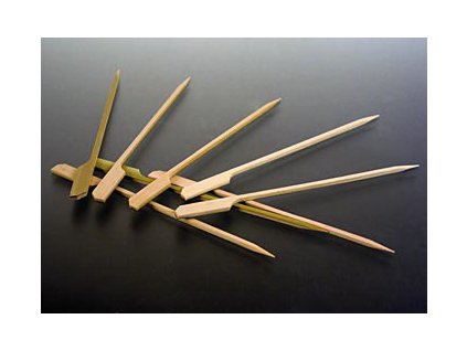 Bambus-Spieße, mit Blattende, 15cm, 250 St