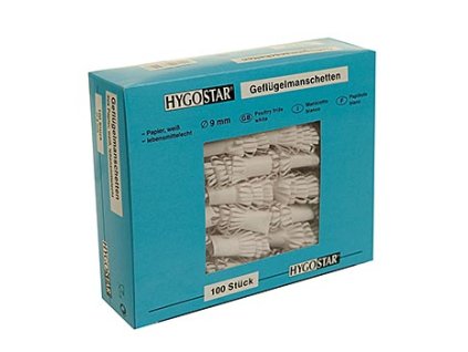 Manschetten, Papillotes Geflügel, 9mm, auch für Tauben, 100 St