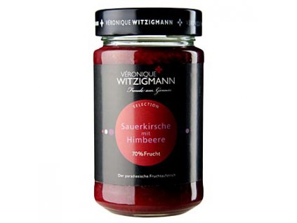 Sauerkirsche mit Himbeere - Fruchtaufstrich, 225 g