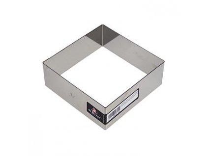deBUYER Rahmen, quadratisch, Edelstahl, 12 x 12cm, 4,5cm hoch, St