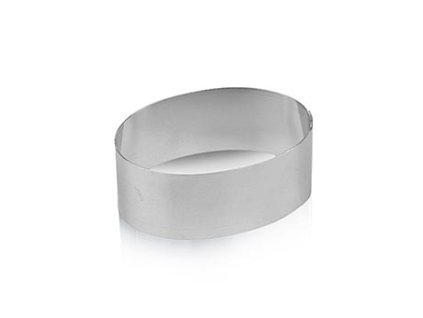 Edelstahl-Ausstecher, oval, glatt, 7,5 x 4,5 x 3cm, St