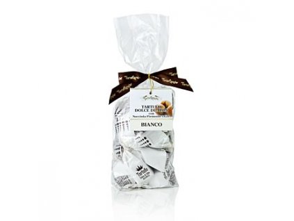 Trüffelpralinen - Dolce d´Alba, weiße Schokolade, ŕ 14g, weißes Papier, 200 g