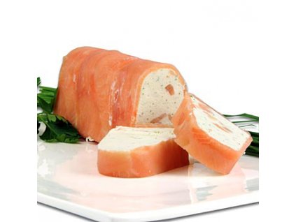 Frischkäse Terrine, im Räucherlachsmantel, tiefgefroren, ca. 650 g