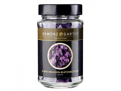 Gewürzgarten Echte Veilchenblütenblätter, kandiert, violett, ř ca.1,5-3cm,essbar, 100 g