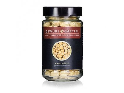 Gewürzgarten Haselnüsse, ganz, geschält, blanchiert, 125g, Glas, 125 g