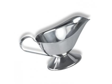 Sauciere mit Fuß, 300ml, aus Edelstahl, St