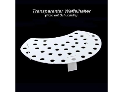 Mini-Waffelhörnchen-Halter, Plexiglas lichtgrau, Malerpalette, für 32 Hörnchen, St