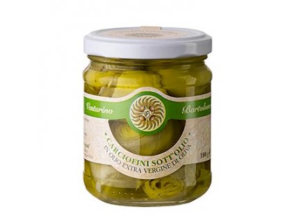 Eingelegte Artischocken, in Olivenöl (Carciofini sott´olio), Venturino, 180 g