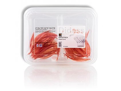 Kroepoek mit rotem Curry, ungebacken, rot, 48 St, ca. 95-105 g