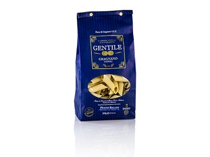 Pastificio Gentile Gragnano - Penne rigate, Hartweizennudeln bronzegezogen, 500g