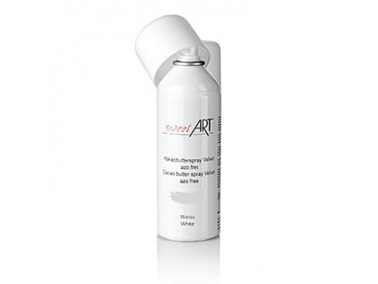 Kakaobutter Spray, Velvet/Samt Effekt, weiß, azo-frei, Sweet Art, 400 ml