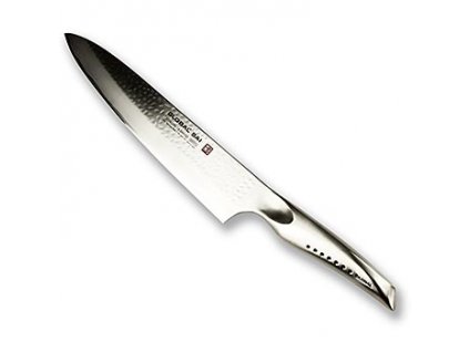 Global SAI-06 Tranchiermesser, Hammerschlagdesign, 25cm, 1 St