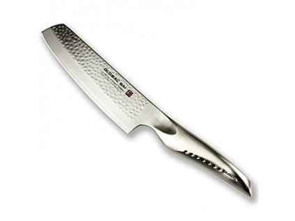 Global SAI-M06 Gemüsemesser, Hammerschlagdesign, 15cm, 1 St