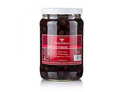 Griottines Original - višně s třešňovou vodou, bez pecek, sladké, 15% obj., , 1,5 l
