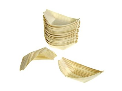 Boot aus Holz, 7cm, Hitzebeständig bis 180 Grad Celsius 50 Stück, 50 St