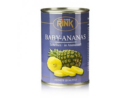 Baby-Ananas-Scheiben, in Ananassaft, 425g