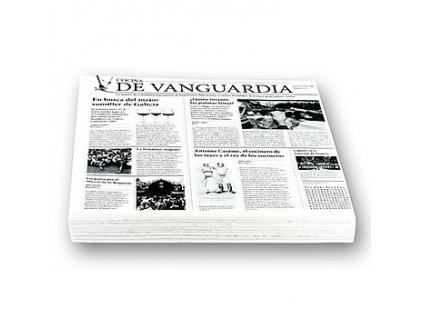 Snack Papír s novinovým potiskem, ca.290x300mm, De Vanguardia, 500 ks