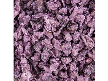 Echte Veilchen-Blütenblätter, blau-violett, kandiert, ca. 2cm, essbar, 1 kg