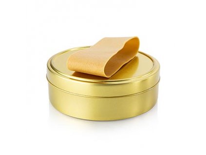 Kaviardose - ''gold, unbedruckt, mit Verschluss-Gummi, ř 11,5cm, für 500g Kaviar, 1 St
