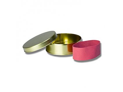 Kaviardose - ''gold, unbedruckt, mit Verschluss-Gummi, für 250g Kaviar, 1 St