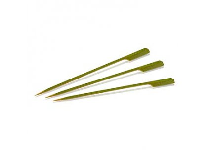 Bambus-Spieße, mit Blattende, 18cm, 50 St