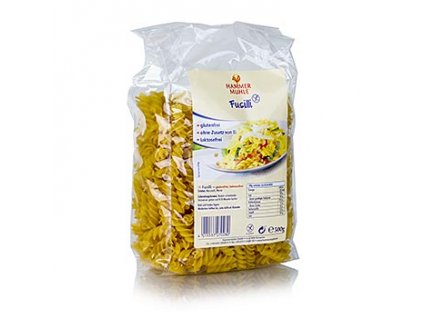 Nudeln, Fusilli aus Mais, laktose und glutenfrei, 500g, Hammermühle, 500g