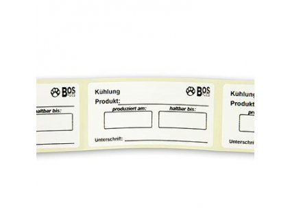 Beschriftungslabels "Kühlung" Aqua-Label Qualität, 2 x 250 Stück