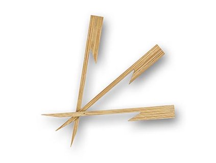 Holz Spieße, Harpune XS, 70mm, 100 Stück, 100% Chef, 100 St