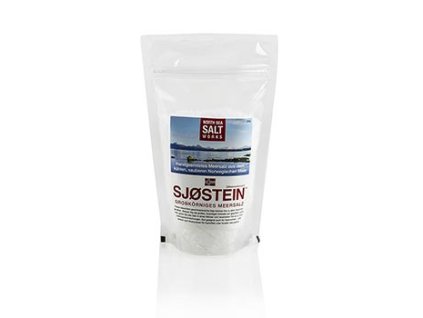 Severní moře Salt Works, SJØSTEIN hrubá mořská sůl, z Norska, 250g