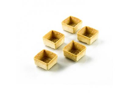 Filigrano Mini Dessert Tartelettes, Quadrat, 33mm, H 18mm, 225 Stück, 225 St