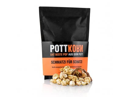 Pottkorn - Schmatzi für Schatzi, popcorn s bílou čokoládou, preclíky, 80 g