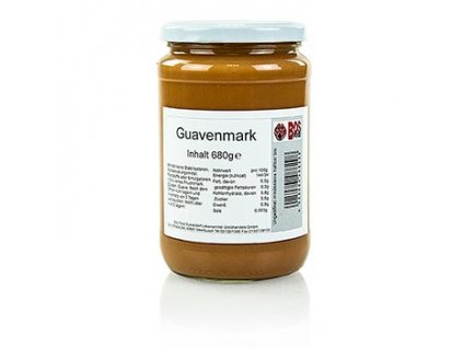 Guava pyré/dřeň, růžové, jemně pasírované 680g