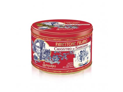 Vánoční dort panettone - klasická, kovová dóza, 1 kg