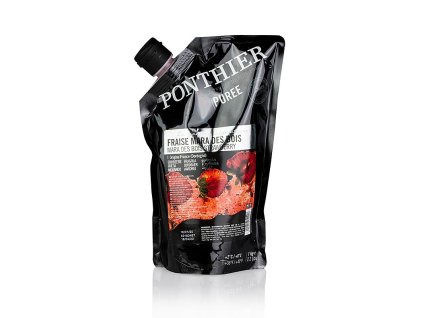 Jahodové pyré "Mara de Bois", Ponthier,  s cukrem, 1 kg