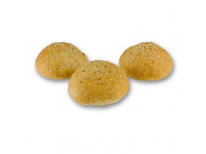 Gigabol hamburgerové sezamové housky, ø cca.11cm, předpečené, TK, C.Siegert, 2,4 kg, 24 x 100 g