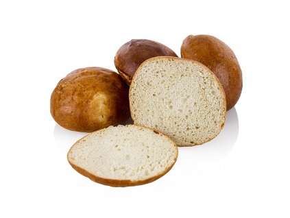 Gigabol - hamburgerové housky, světlé, 11 cm, předpečené, TK, C. Siegert, 2,76 kg, 24 x 115 g