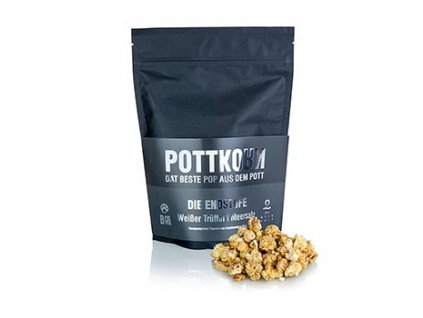 Pottkorn - hotový popkorn s bílým lanýžem a mořskou solí, 80 g