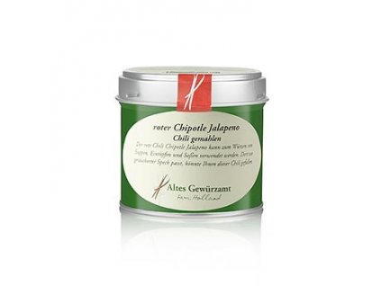 Chilii chipotle jalapeno červené mleté, Altes Gewürzamt 80 g